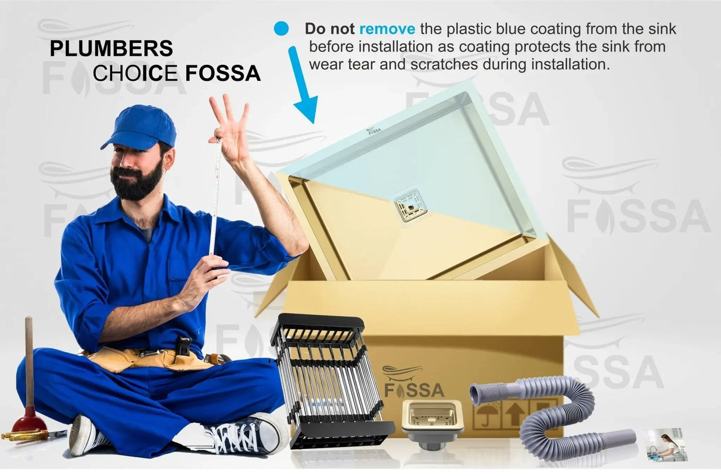 Premium Handmade  (18 x 16 x 9) Inch Stainless Steel Single Bowl Gold  Kitchen Sink