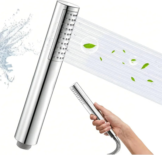 Peak Abs Chrome Finish Hand Shower With 1.5 Meter 304- Grade Stainless Steel Hose Pipe & Hook